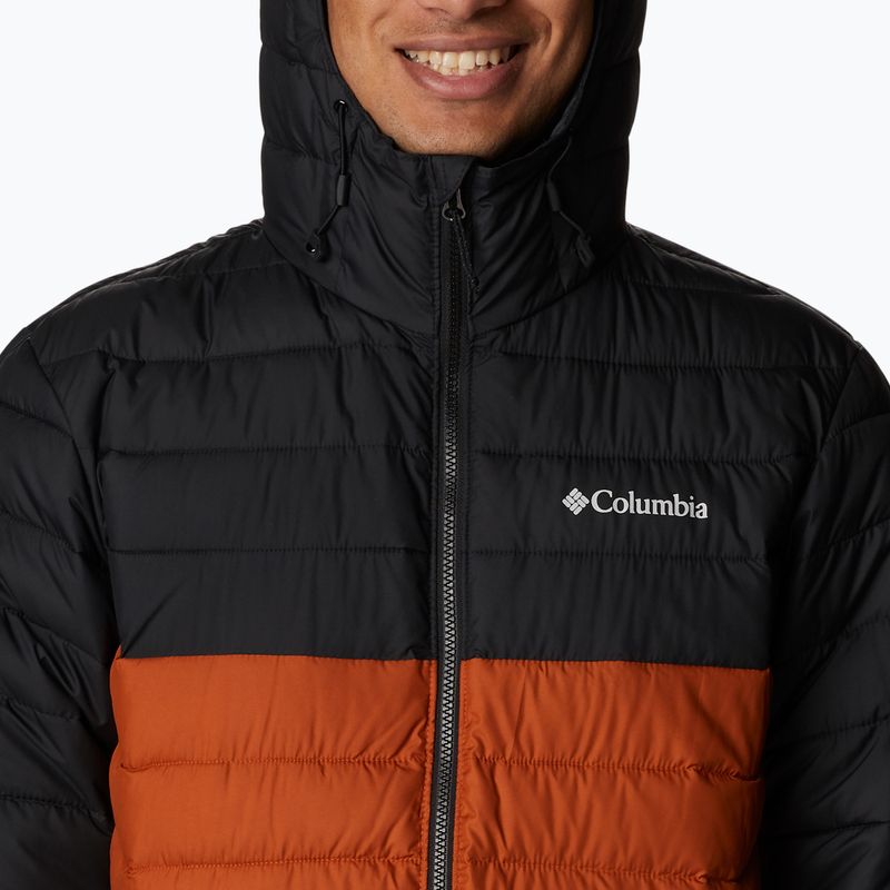 Пухено яке Columbia Powder Lite с качулка Orange/Black за мъже 1693931 10