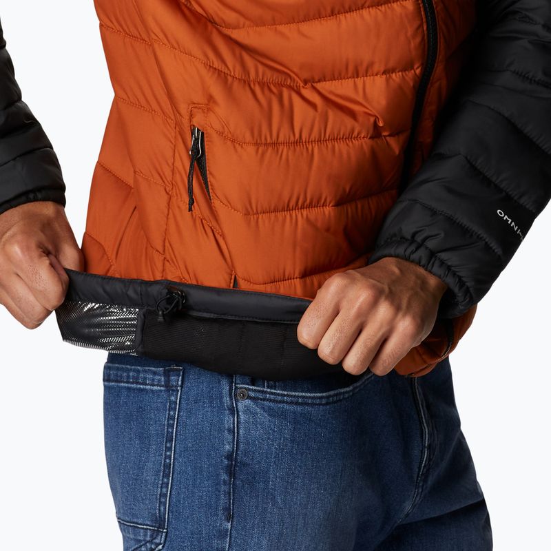 Пухено яке Columbia Powder Lite с качулка Orange/Black за мъже 1693931 11