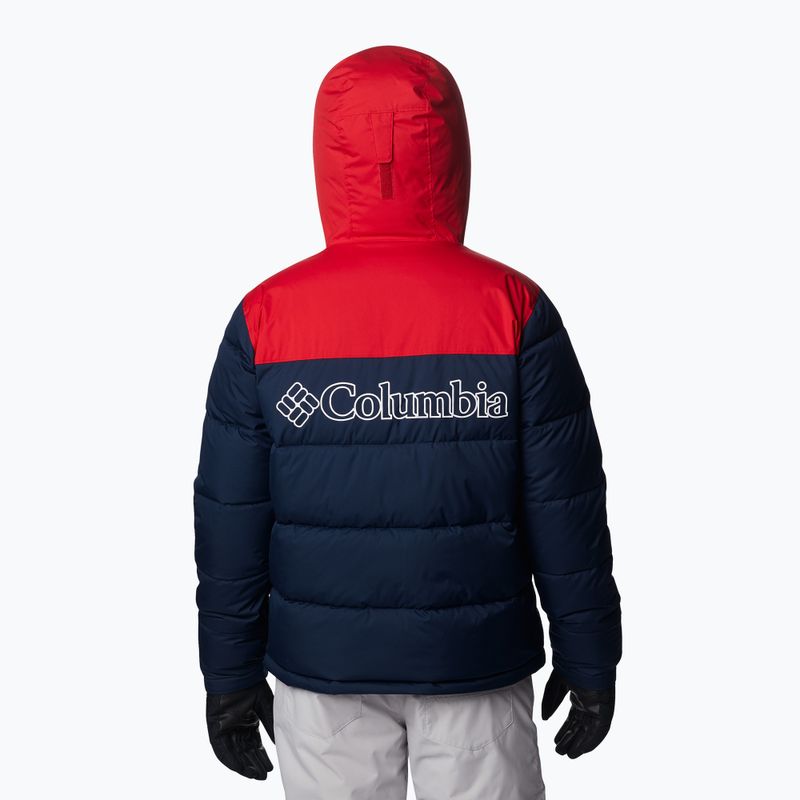 Мъжко ски яке Columbia Iceline Ridge collegiate navy/mountain red 3