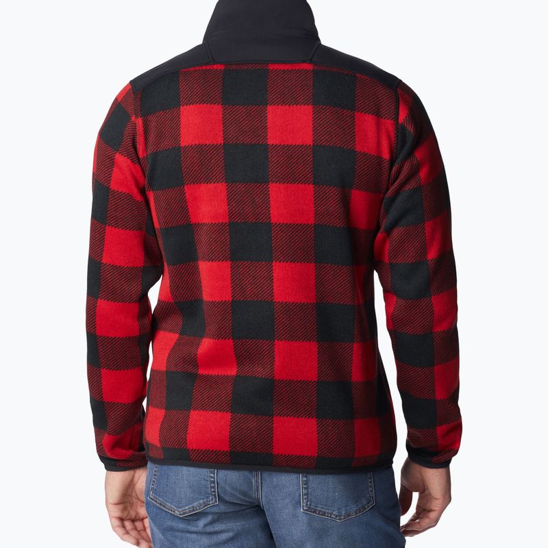 Columbia Sweater Weather II Printed mountain red check print мъжки потник за трекинг 2