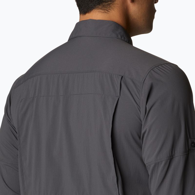 Columbia Newton Ridge II LS тъмно сива мъжка риза 2012971 5
