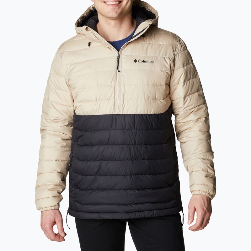 Columbia Powder Lite Anorak ancient fossil/black мъжко пухено яке 5