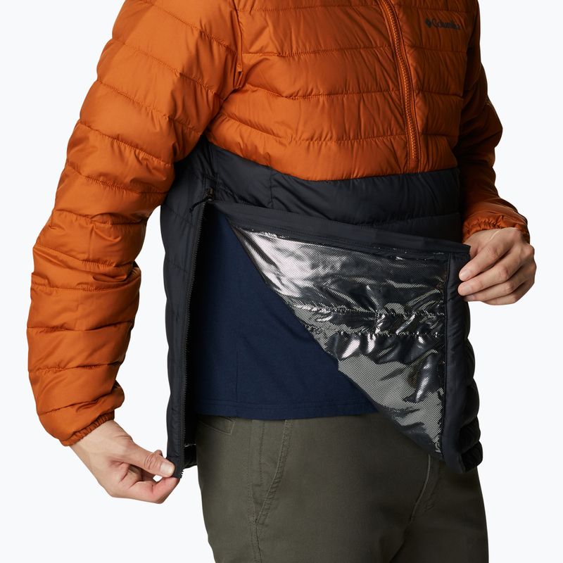 Columbia Powder Lite мъжко пухено яке Anorak warm copper/black 10