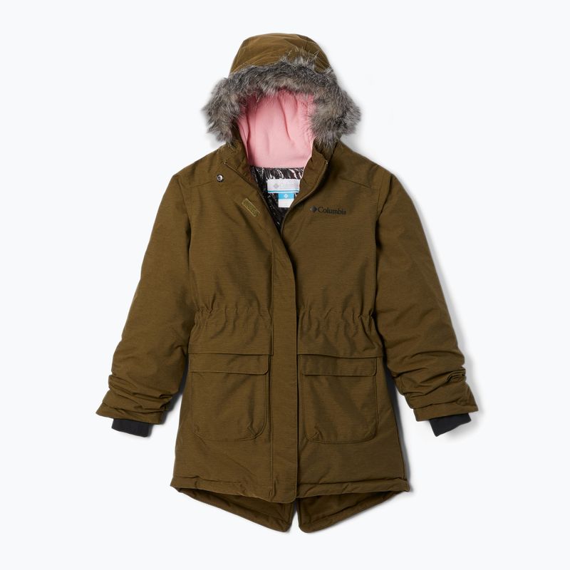 Детско зимно яке Columbia Nordic Strider new olive heather