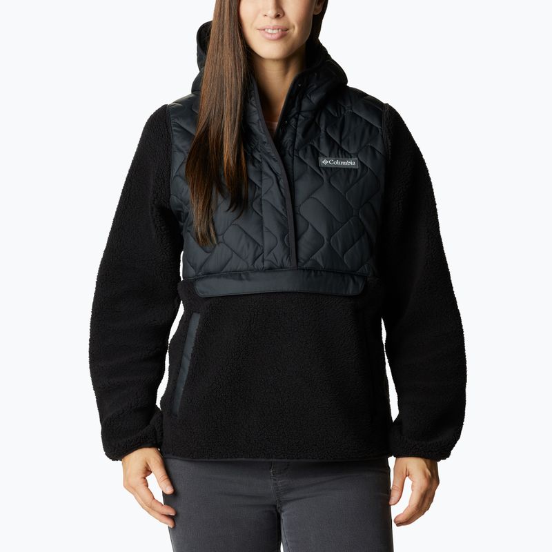 Дамски суитшърт Columbia Sweet View Fleece с качулка trekking black