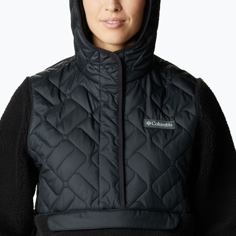 Дамски суитшърт Columbia Sweet View Fleece с качулка trekking black 4