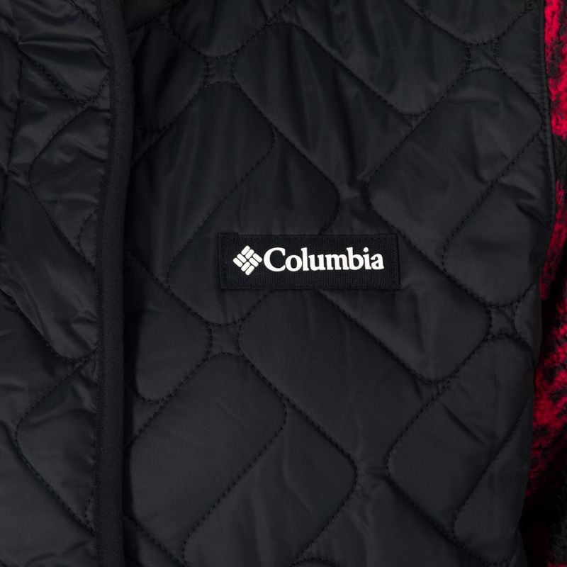 Дамски суитчър с качулка Columbia Sweet View Fleece Black/red lily check 10