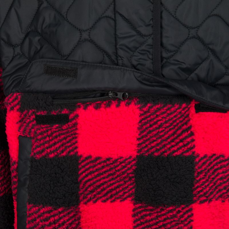 Дамски суитчър с качулка Columbia Sweet View Fleece Black/red lily check 12