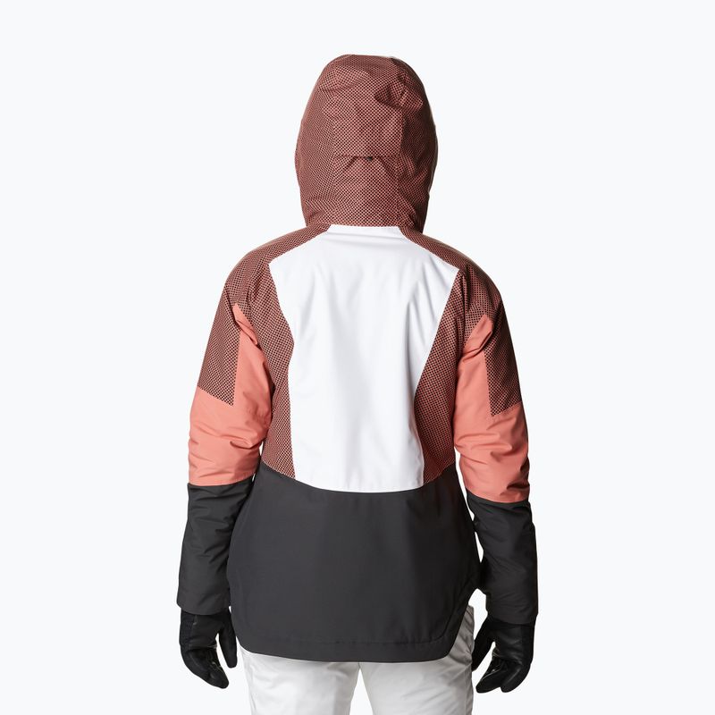 Дамско ски яке Columbia Snow Slab Blackdot черно и червено 2007551 3