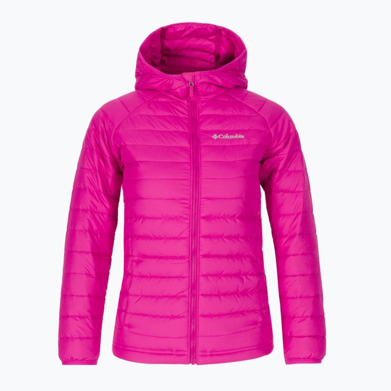 Детско пухено яке Columbia Powder Lite с качулка Pink 1802931