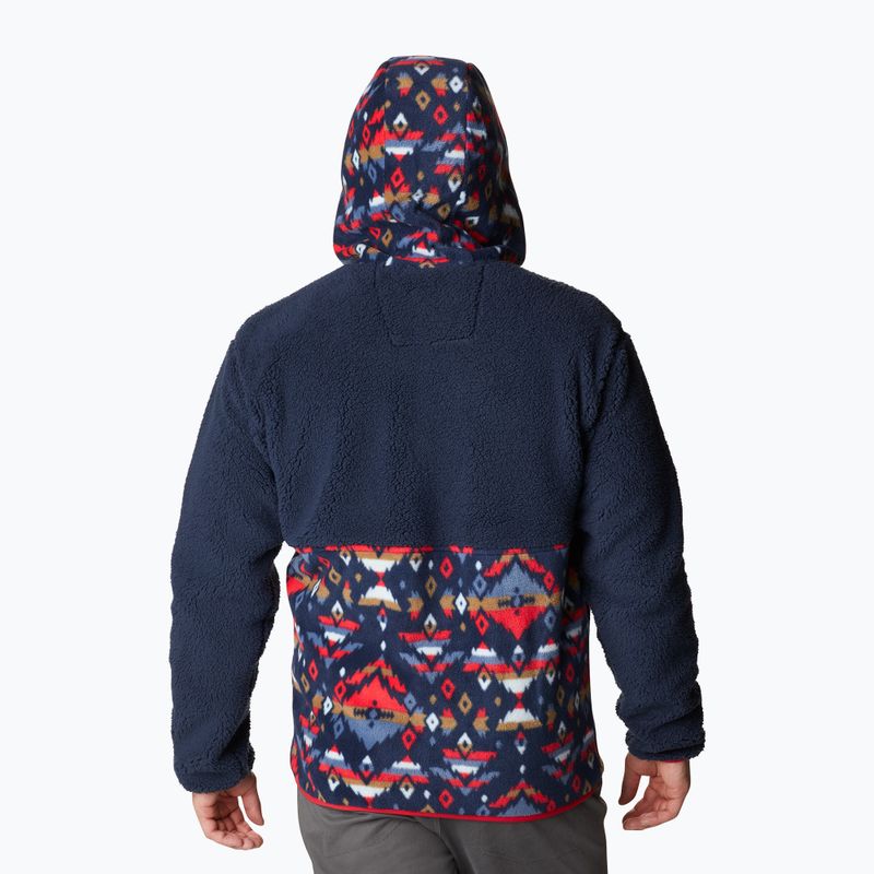 Мъжки потник Columbia Backbowl Sherpa fleece coll navy/coll navy rocky mtn print 2
