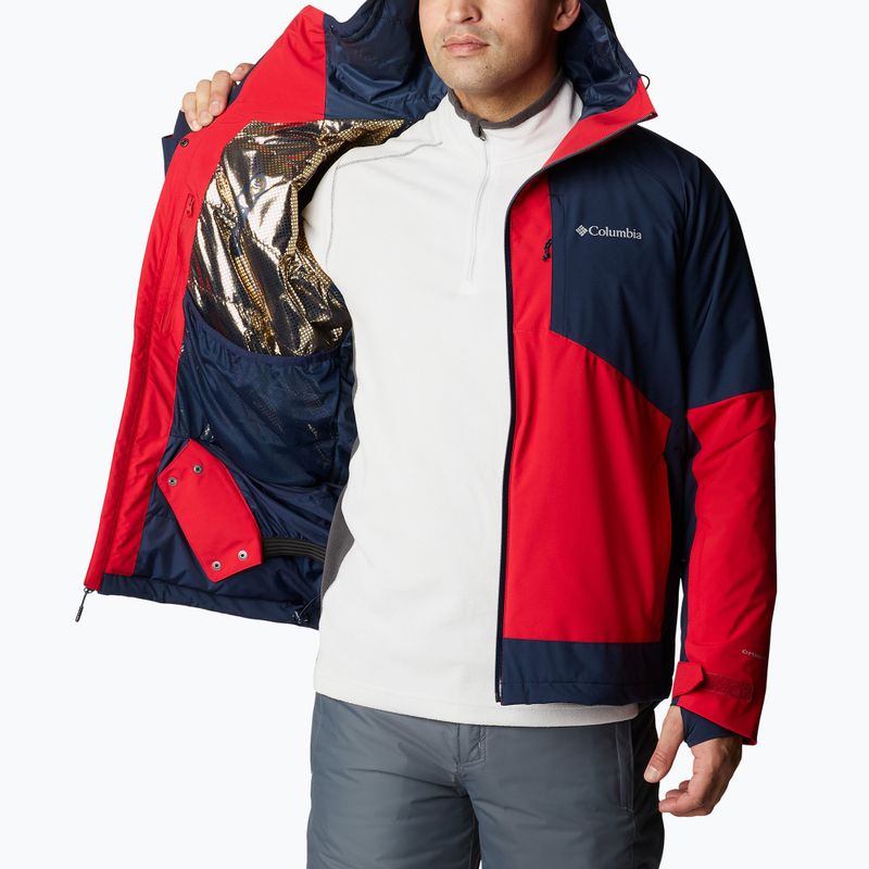 Мъжко ски яке Columbia Centerport II mountain red/collegiate navy 4