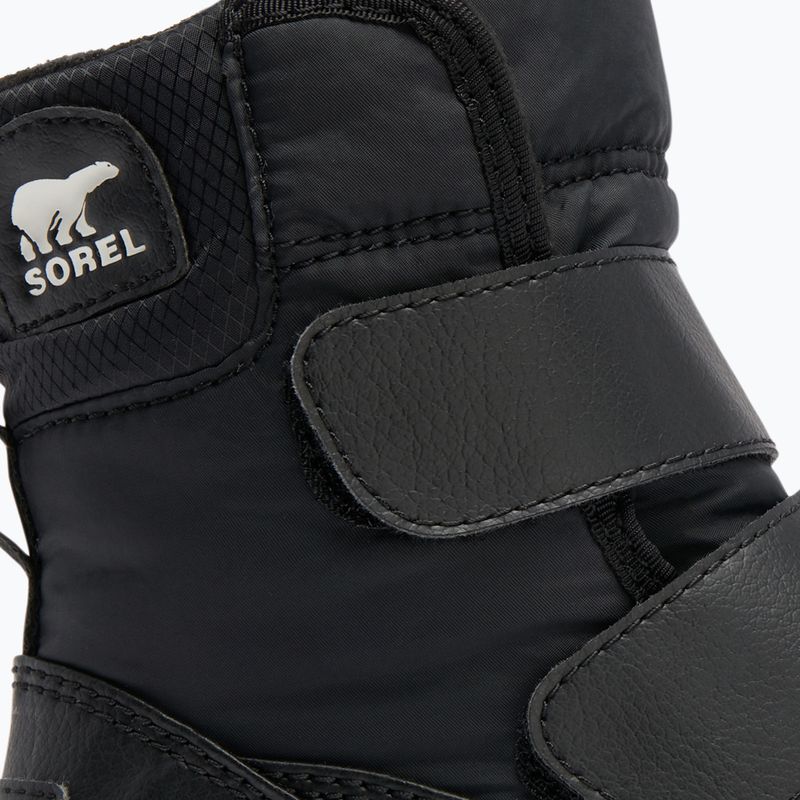 Sorel Whitney II Strap WP юношески ботуши за сняг черни/морска сол 13