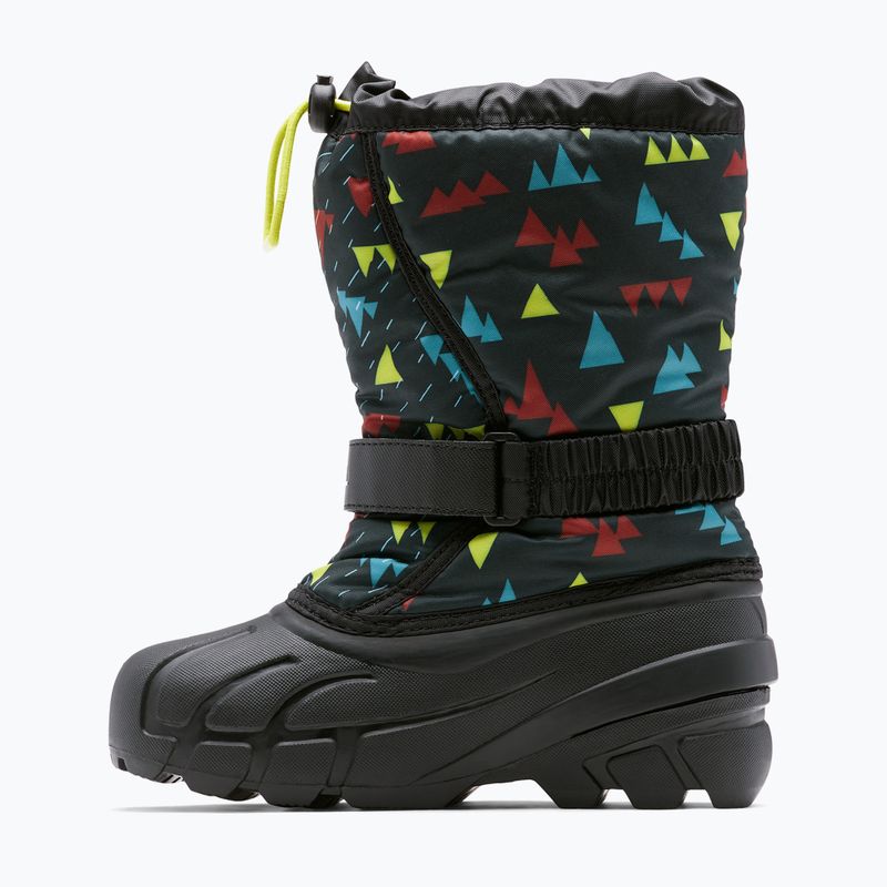 Sorel Flurry Print Boys черни/черни детски ботуши за сняг 3