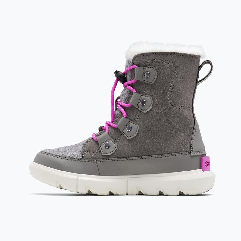 Sorel Sorel Explorer Lace каменоломна/ярка лавандула юношески ботуши за сняг 8