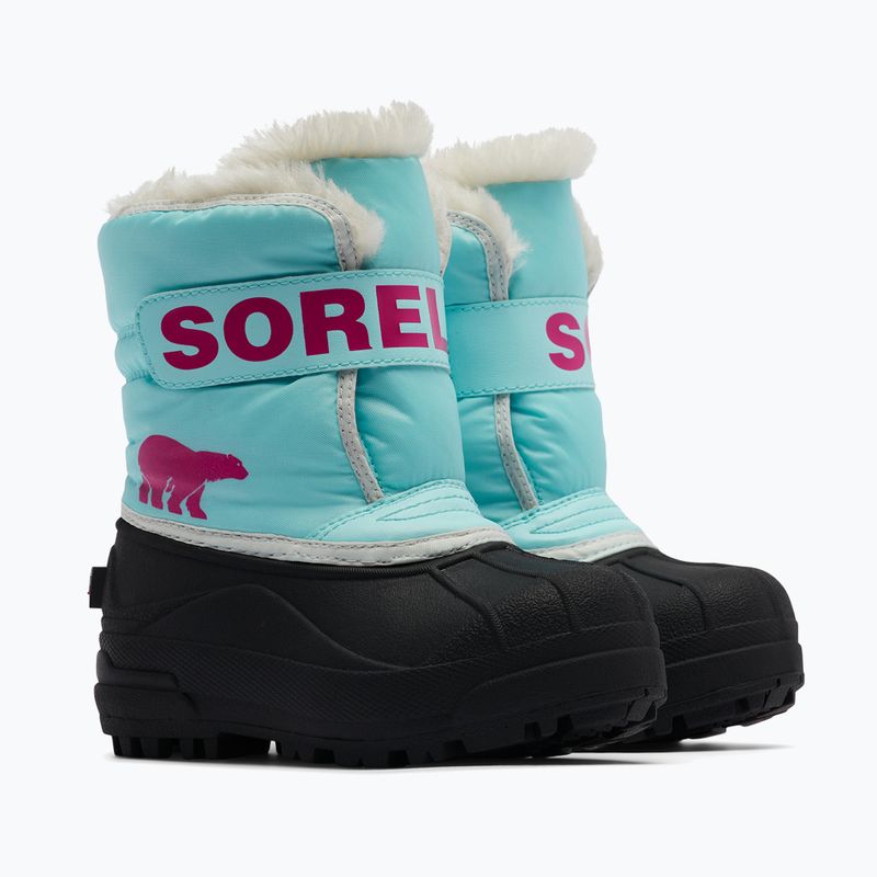 Sorel Snow Commander junior ботуши за сняг ocean surf/cactus pink 9