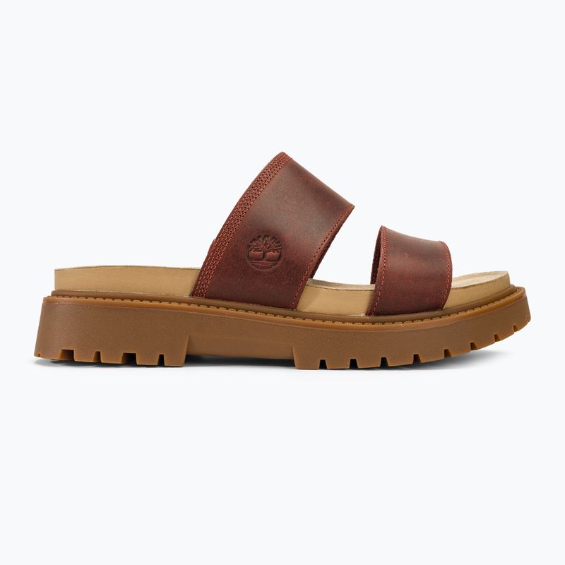 Дамски чехли Timberland Clairemont Way dark red full grain 2