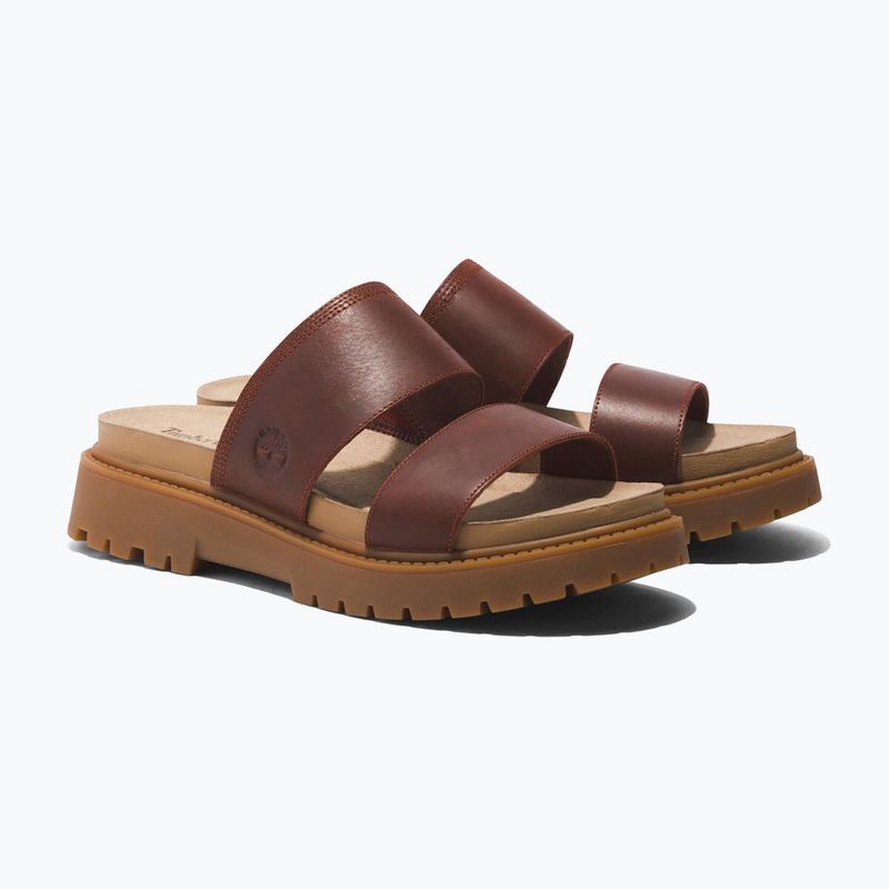 Дамски чехли Timberland Clairemont Way dark red full grain 11