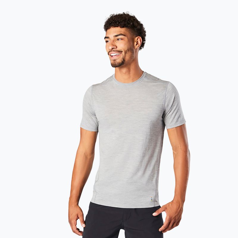 Мъжка тениска Smartwool Merino Tee trekking shirt light grey 00744