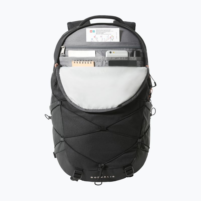 Дамска туристическа раница The North Face Borealis 27 l black heather/burnt coral metallic 5