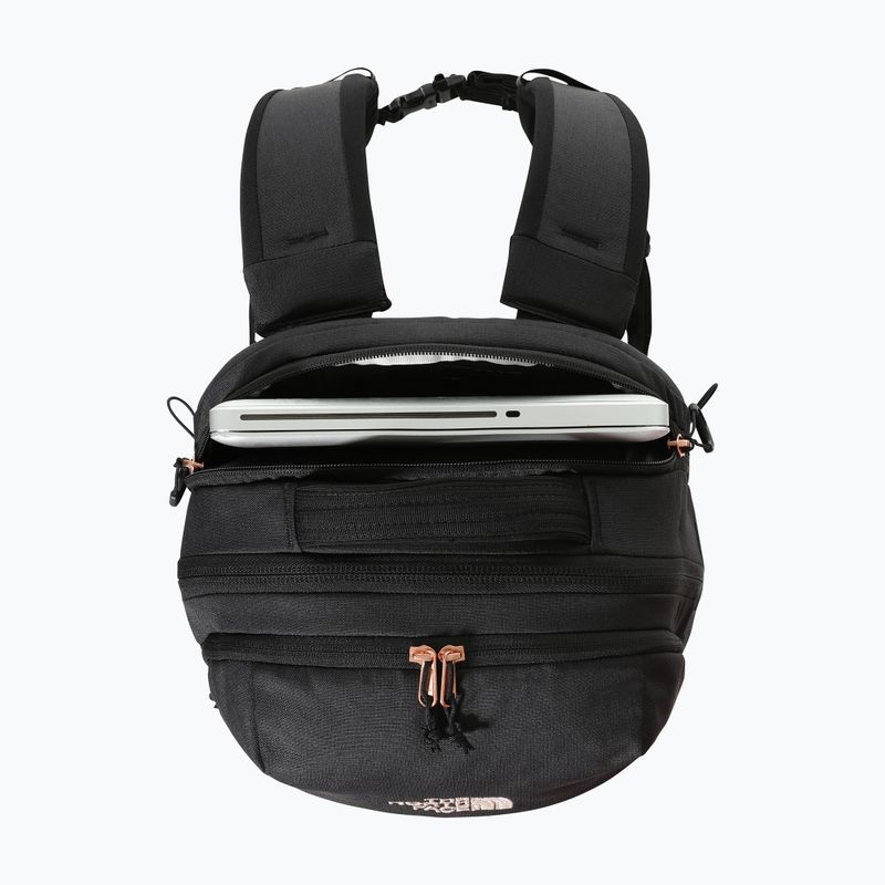 Дамска туристическа раница The North Face Borealis 27 l black heather/burnt coral metallic 6