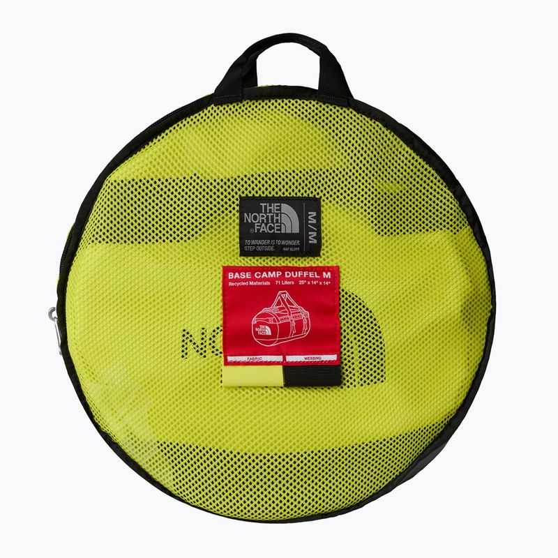 The North Face Base Camp Duffel M 71 l sulphur spring green/tnf black пътна чанта 3