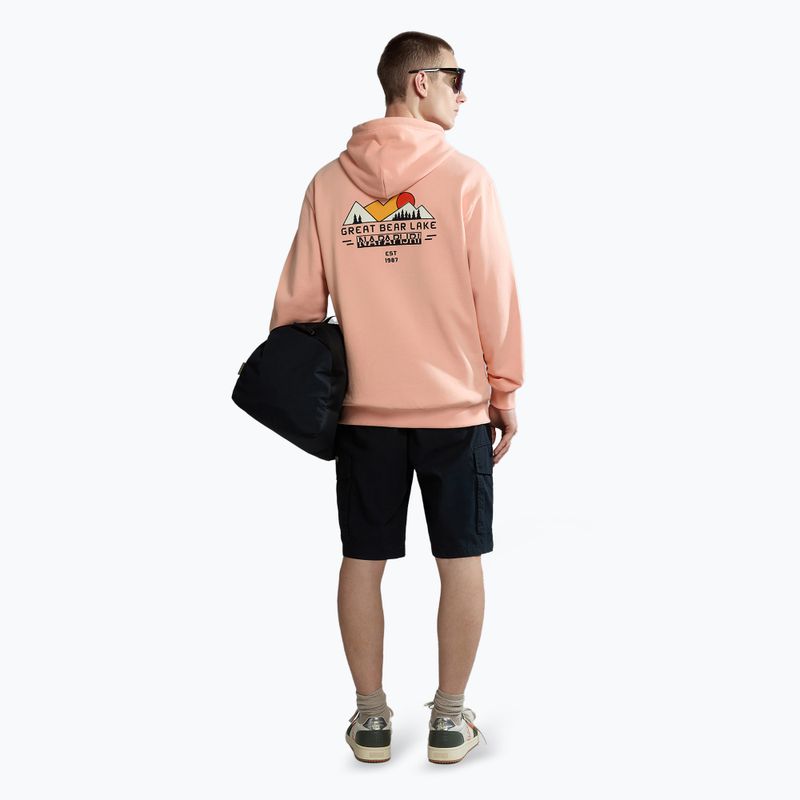 Мъжки суитшърт Napapijri B-Boyd H pink salmon 3