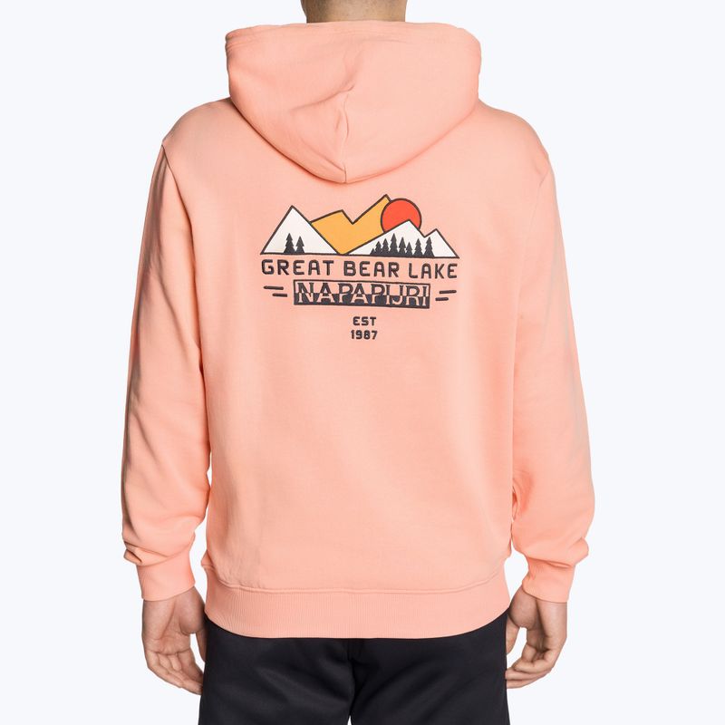 Мъжки суитшърт Napapijri B-Boyd H pink salmon 4