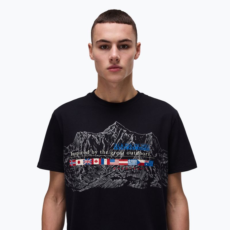 Мъжка тениска Napapijri S-Turin 1 black 041 3