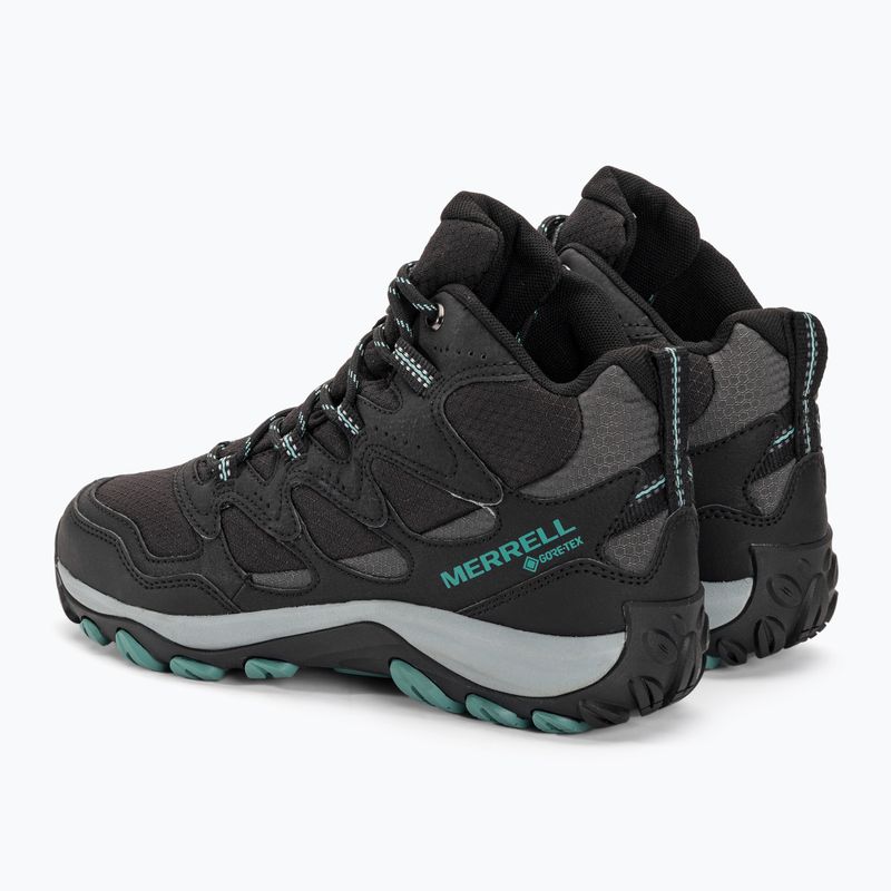 Дамски туристически обувки Merrell West Rim Sport Mid GTX black 3