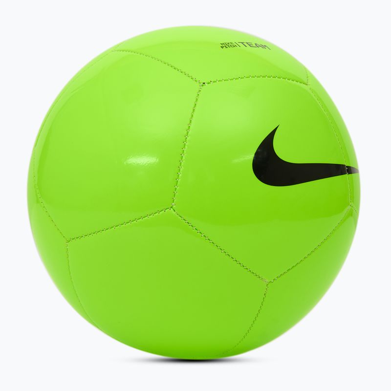Футболна топка Nike Pitch Team размер 4 electric green/black 2