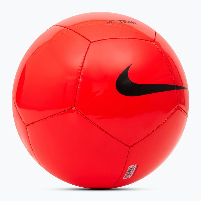 Футболна топка Nike Pitch Team bright crimson/black размер 3 2