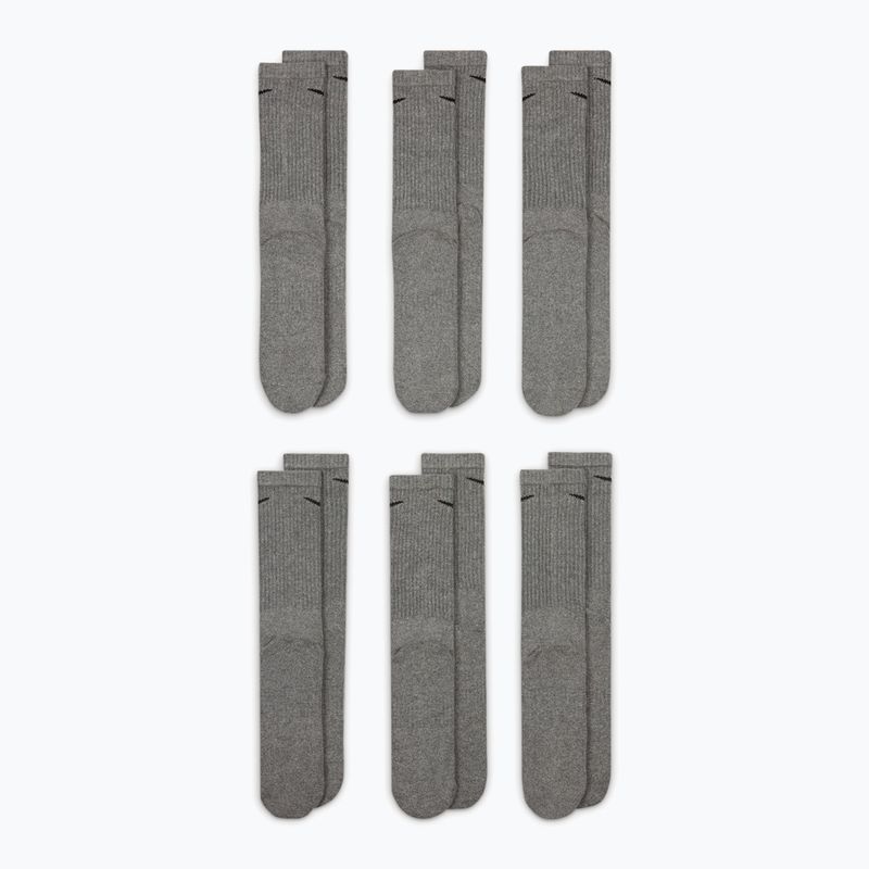 Мъжки чорапи Nike Everyday Cushioned 6 чифта carbon heather/black 2