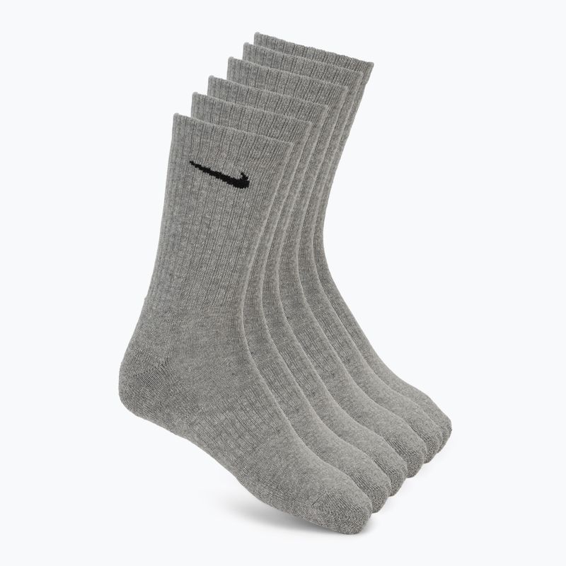 Мъжки чорапи Nike Everyday Cushioned 6 чифта carbon heather/black