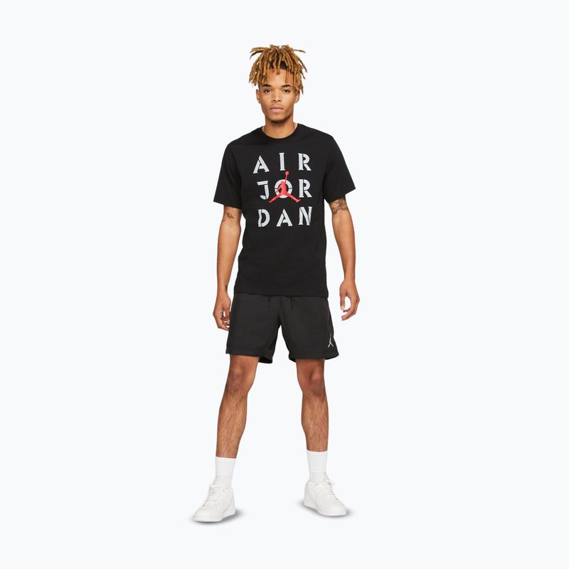 Мъжка тениска  Jordan AJ5 Graphic black/white/gum red 2