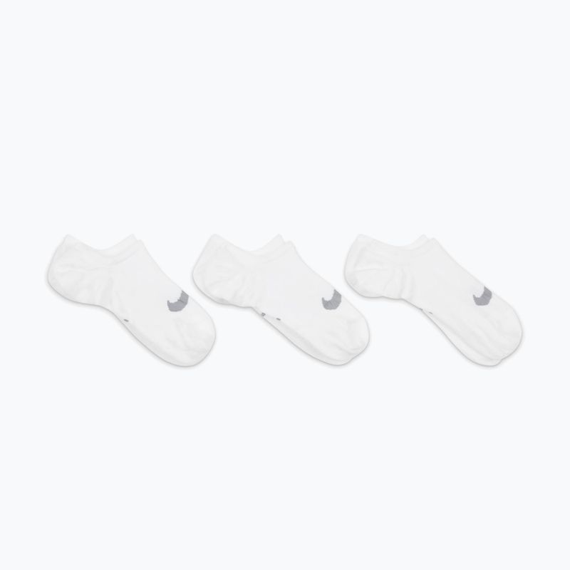 Дамски чорапи Nike Everyday Plus Lightweight Footie 3 чифта white/wolf-grey 7