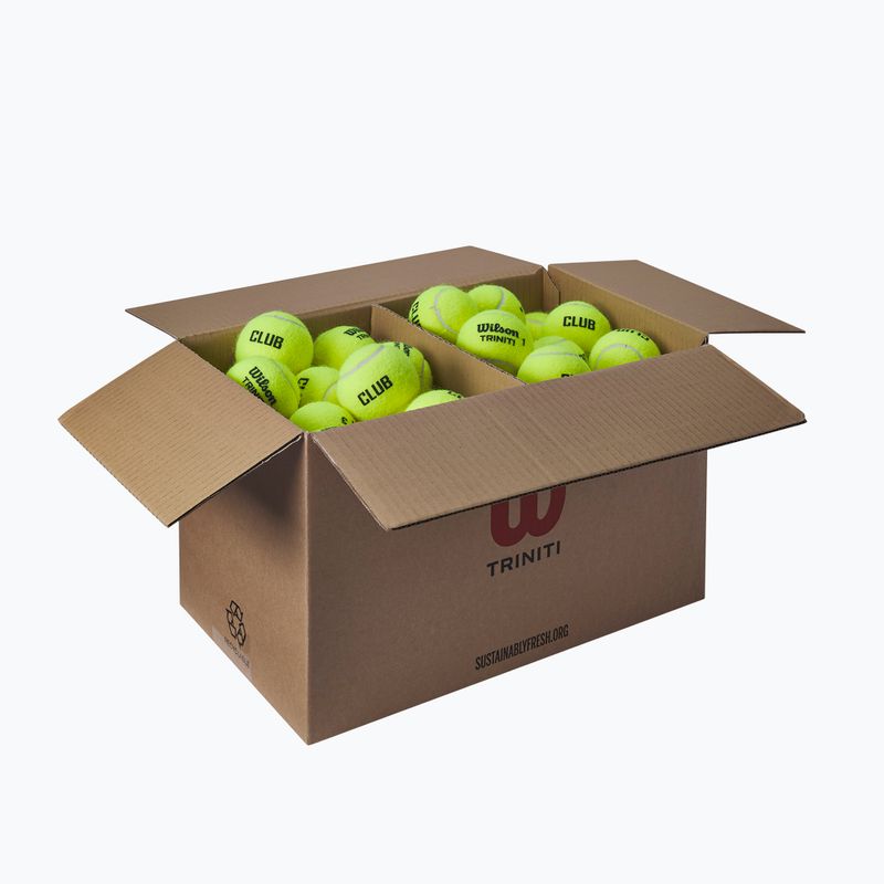 Тенис топки Wilson Trinity Club 72 бр. yellow 2