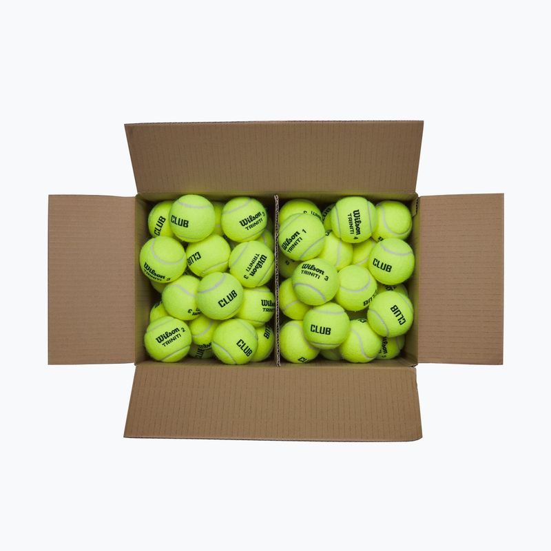 Тенис топки Wilson Trinity Club 72 бр. yellow 3