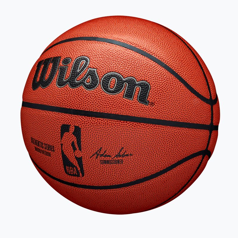 Wilson NBA баскетбол Автентичен вътрешен външен оранжев размер 6 3