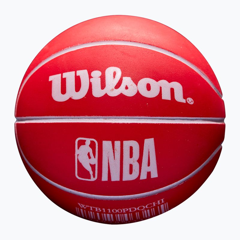Супер мини Wilson NBA Dribbler топка Chicago Bulls червена 2