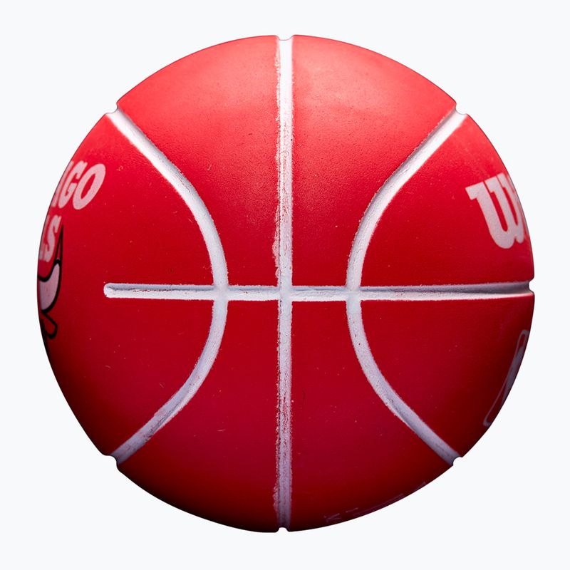 Супер мини Wilson NBA Dribbler топка Chicago Bulls червена 3