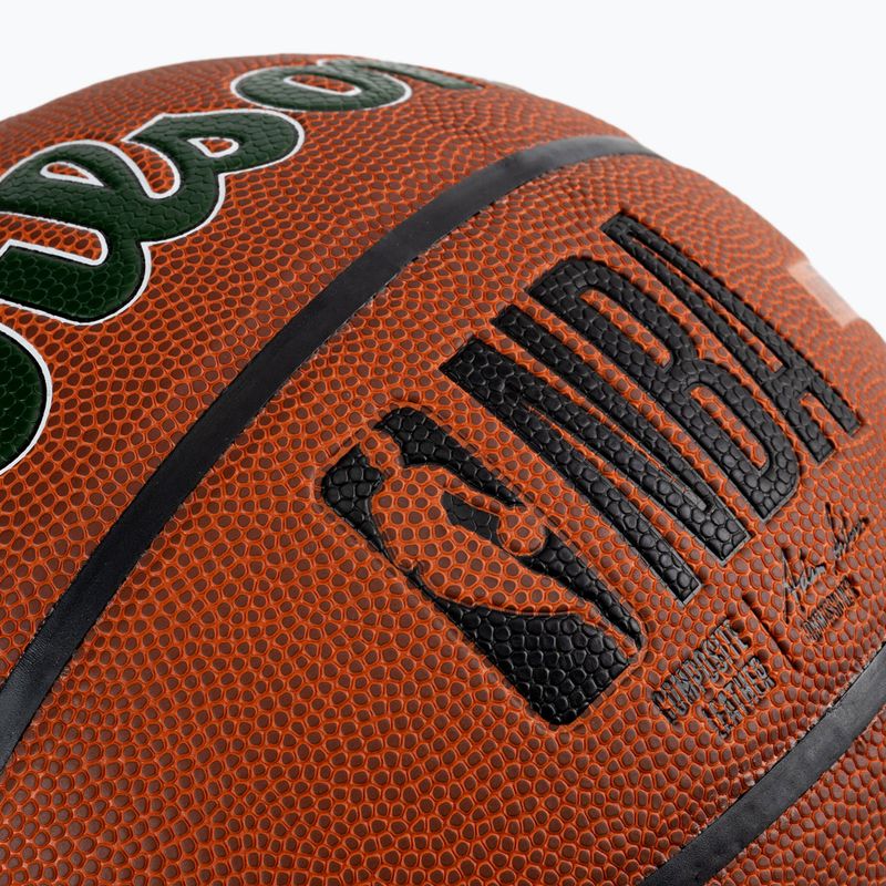 Wilson NBA Team Alliance Milwaukee Bucks баскетбол кафяв WTB3100XBMIL 3
