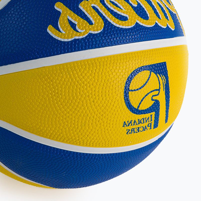 Мини баскетбол Wilson NBA Team Retro Mini Indiana Pacers yellow WTB3200XBIND 3