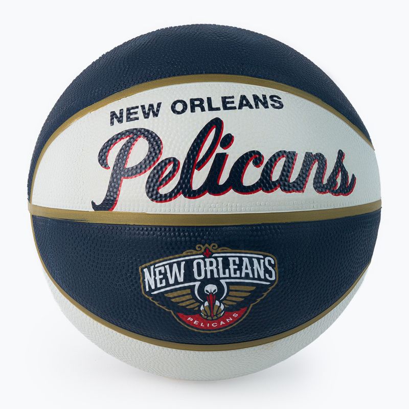Wilson NBA Team Retro Mini Basketball New Orleans Pelicans Navy Blue WTB3200XBBNO