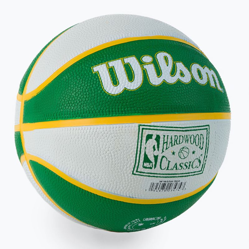 Wilson NBA Team Retro Mini Seattle SuperSonics баскетбол зелен WTB3200XBSEA 2
