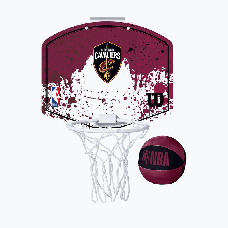 Wilson NBA Team Mini Hoop Cleveland Cavaliers тъмночервен баскетболен комплект