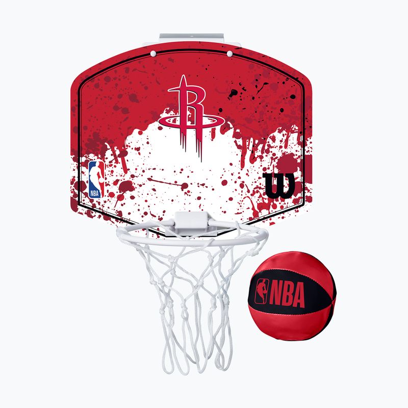 Баскетболен комплект Wilson NBA Team Mini Hoop Houston Rockets