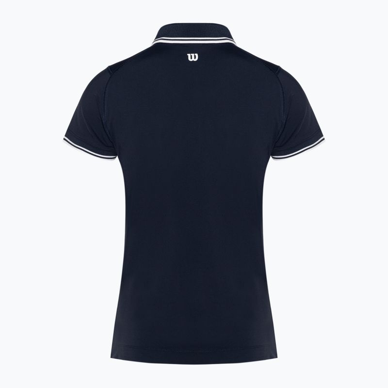 Дамска тениска Wilson Team Polo classic navy 2