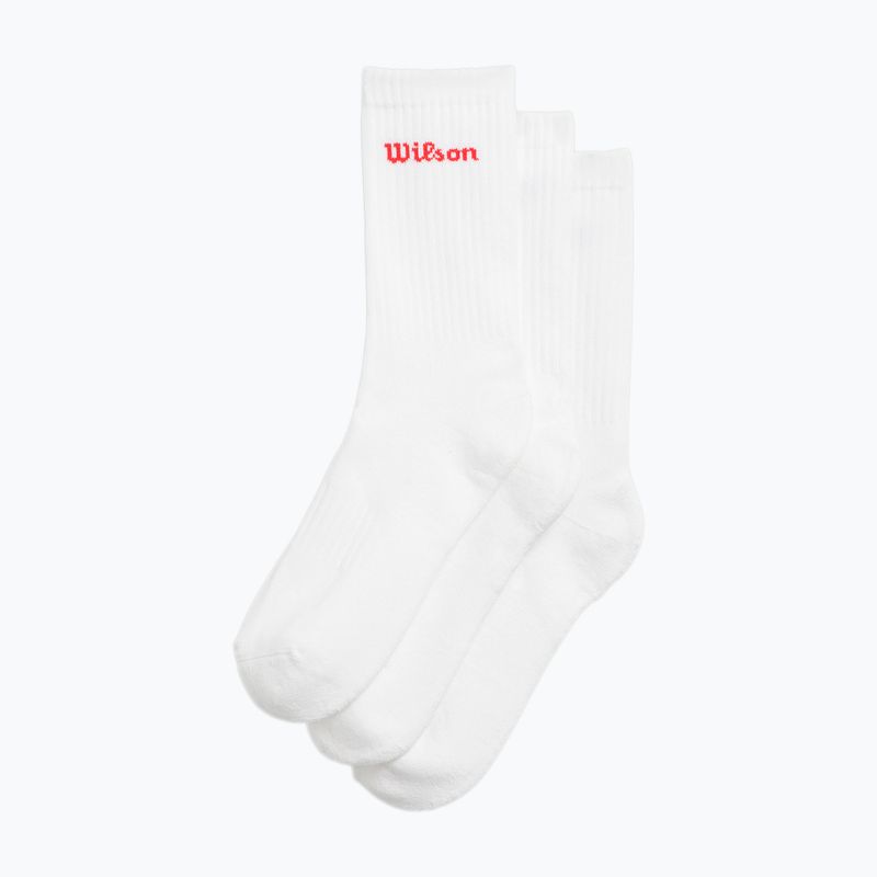 Чорапи Wilson Crew Logo 3 чифта bright white