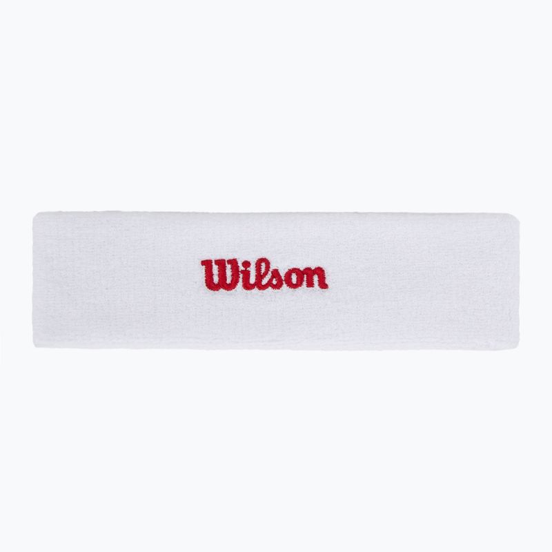 Лента за глава Wilson Headband bright white / infrared 2